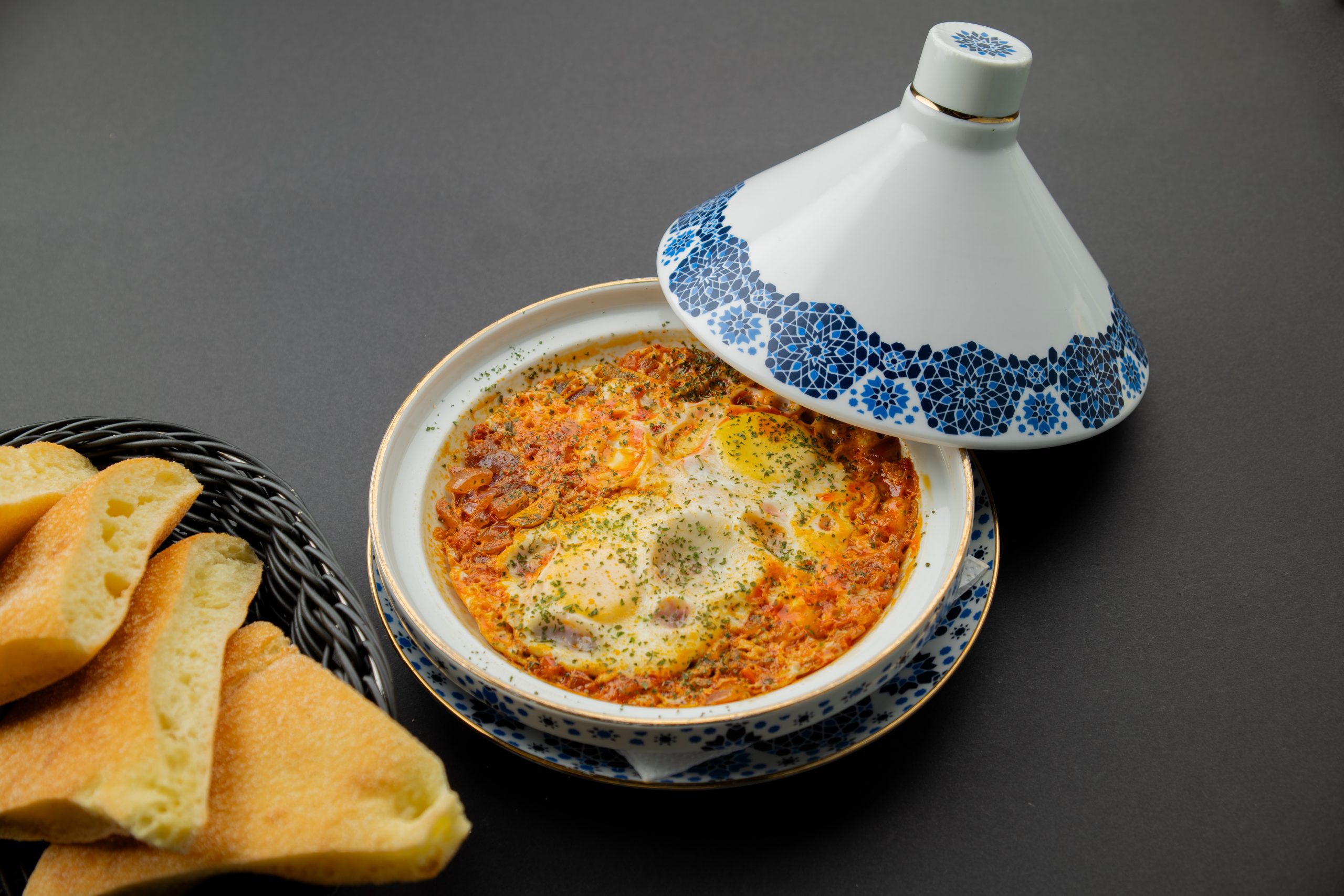 a bowl of food with a lid open
